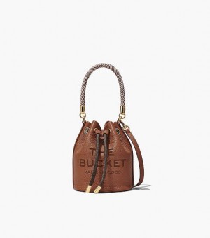 Argan Oil Marc Jacobs The Leather Mini Women's Bucket Bags | 82560SORA