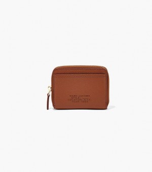 Argan Oil Marc Jacobs The Leather Zip Around Women's Wallets | 87632YDZB