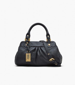 Black Marc Jacobs Re-Edition Baby Groovee Women's Tote Bags | 48721QULI