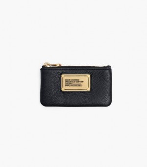 Black Marc Jacobs Re-Edition Classic Q Key Pouch Women's Wallets | 37285IQYB