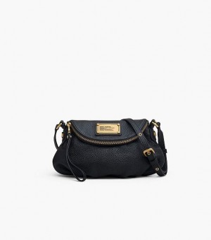 Black Marc Jacobs Re-Edition Mini Natasha Women's Shoulder Bags | 63284AYPD