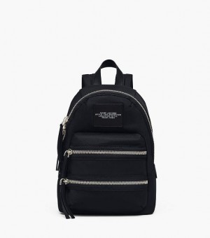 Black Marc Jacobs The Biker Nylon Medium Women's Backpack | 01798LXEP