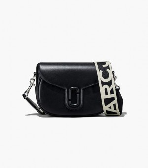 Black Marc Jacobs The J Marc Women's Saddle Bags | 73186PXBO