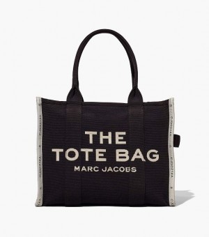 Black Marc Jacobs The Jacquard Large Women's Tote Bags | 18275QBUS