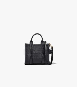 Black Marc Jacobs The Leather Mini Women's Tote Bags | 70952PJMV