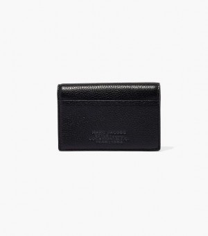 Black Marc Jacobs The Leather Small Bifold Women's Wallets | 09847RFLP