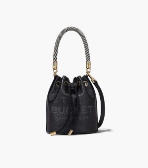 Black Marc Jacobs The Leather Women's Bucket Bags | 74950WNCQ