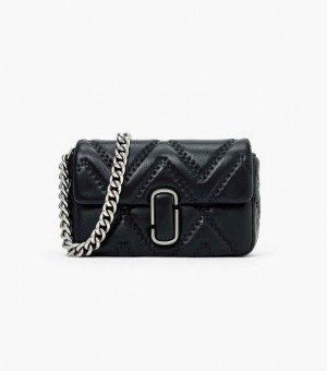 Black Marc Jacobs The Quilted Leather J Marc Women's Shoulder Bags | 29401GBXH