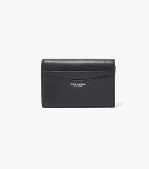 Black Marc Jacobs The Slim 84 Bifold Women's Wallets | 82167XOST