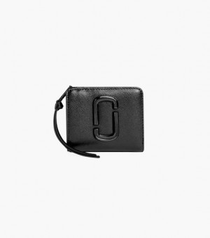 Black Marc Jacobs The Snapshot Dtm Mini Compact Women's Wallets | 67503JOTE