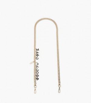 Black / Gold Marc Jacobs The Charm Chain Crossbody Women's Strap | 15972FHUW