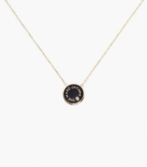 Black / Gold Marc Jacobs The Medallion Women's Pendants | 17038XKQR