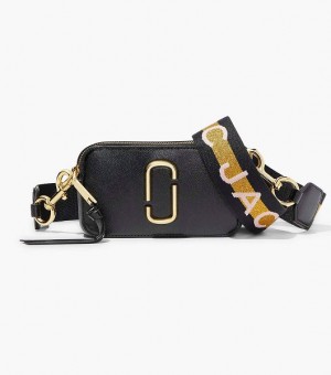 Black / Multicolor Marc Jacobs The Snapshot Women's Crossbody Bags | 50386LYAX