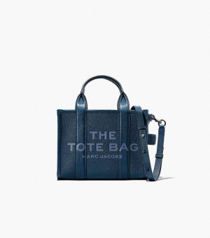 Blue Marc Jacobs The Leather Small Women's Tote Bags | 23076ENTI