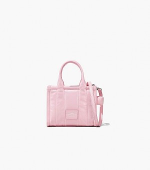 Bubblegum Marc Jacobs The Shiny Crinkle Leather Mini Women's Tote Bags | 75139WCKI