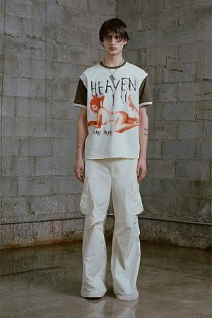 Chalk Marc Jacobs Pin Up Heaven T Shirts | 09876EKYQ