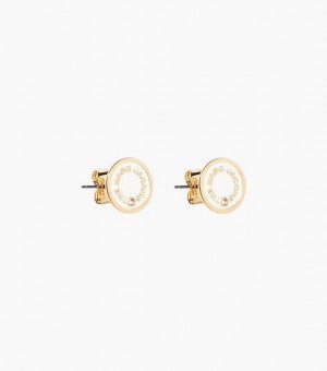 Cream Marc Jacobs The Medallion Women's Stud | 06713FMUG