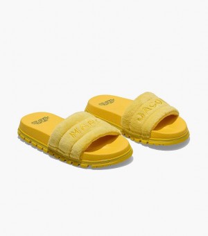 Golden / Kiwi Marc Jacobs The Terry Women's Slides | 34609GUCT