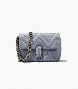 Grey Marc Jacobs The Quilted Leather J Marc Women's Shoulder Bags | 50267IDWB