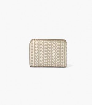 Khaki Marc Jacobs The Monogram Mini Compact Women's Wallets | 10486FJPU