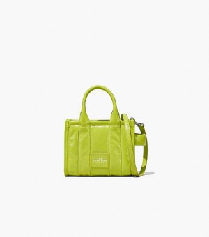 Light Green Marc Jacobs The Shiny Crinkle Leather Mini Women's Tote Bags | 43850STIO