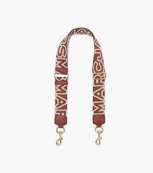 Multicolor Marc Jacobs The Outline Logo Webbing Women's Strap | 26798PKFZ