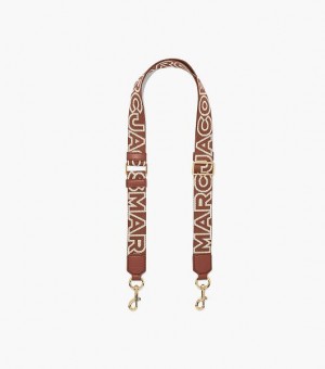 Multicolor Marc Jacobs The Thin Outline Logo Webbing Women's Strap | 76241PLFE