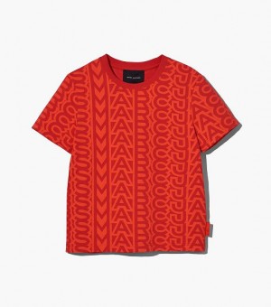 Orange / Red Marc Jacobs The Monogram Baby Women's T Shirts | 41679ATDR