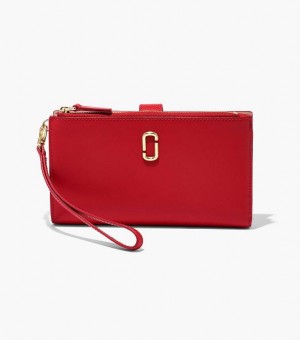 Red Marc Jacobs The J Marc Phone Wristlet Women's Wallets | 60187XDYS