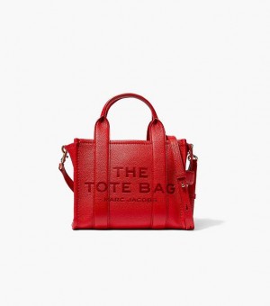 Red Marc Jacobs The Leather Small Women's Tote Bags | 07213UDWH