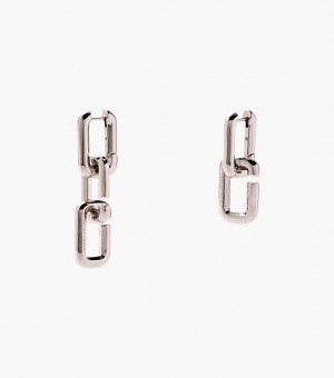 Silver Marc Jacobs The J Marc Chain Link Women's Ring | 31608RHBY