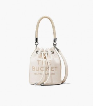 Silver Marc Jacobs The Leather Women's Bucket Bags | 20368RQYT