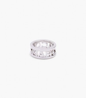 Silver Marc Jacobs The Monogram Women's Ring | 53608NCER