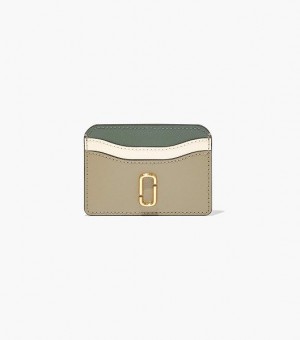 Silver / Olive / Multicolor Marc Jacobs The Snapshot Women's Card Case | 38690OKFL