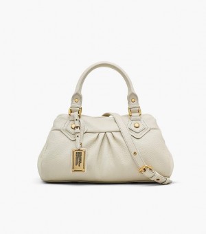 White Marc Jacobs Re-Edition Baby Groovee Women's Tote Bags | 60384VXCW