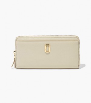 White Marc Jacobs The J Marc Continental Women's Wallets | 07954LUJD