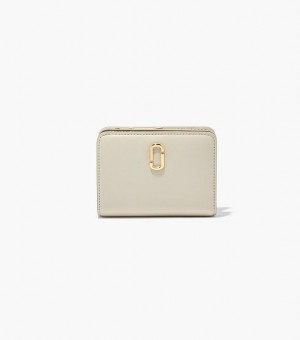 White Marc Jacobs The J Marc Mini Compact Women's Wallets | 62347WYGQ