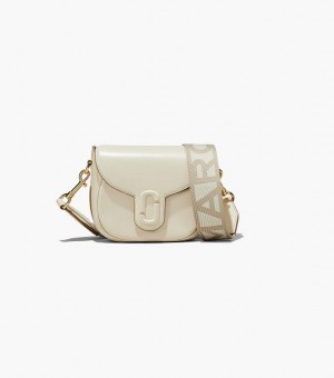 White Marc Jacobs The J Marc Small Women's Saddle Bags | 74851IPSQ