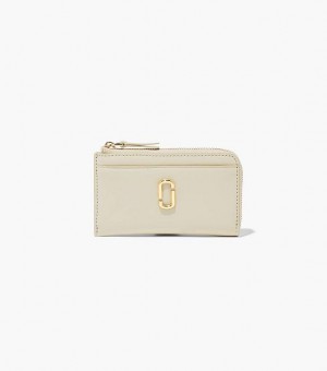 White Marc Jacobs The J Marc Top Zip Multi Women's Wallets | 16409MPVI