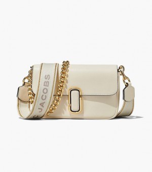 White Marc Jacobs The J Marc Women's Shoulder Bags | 74896DQFW