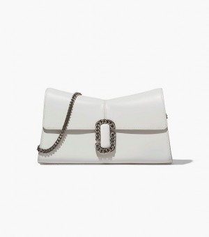 White Marc Jacobs The St. Marc Convertible Women's Clutch Bags | 47625DIUW