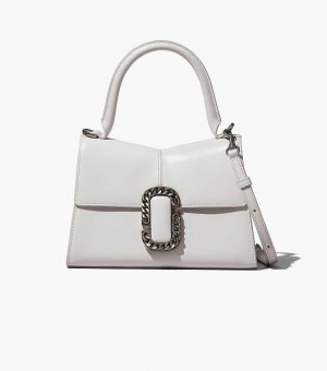 White Marc Jacobs The St. Marc Top Women's Handbag | 34918MCUK