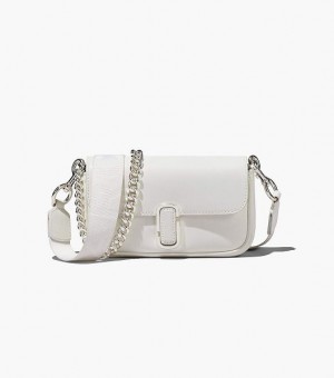 White / Silver Marc Jacobs The J Marc Women's Mini Bags | 10754BCZL