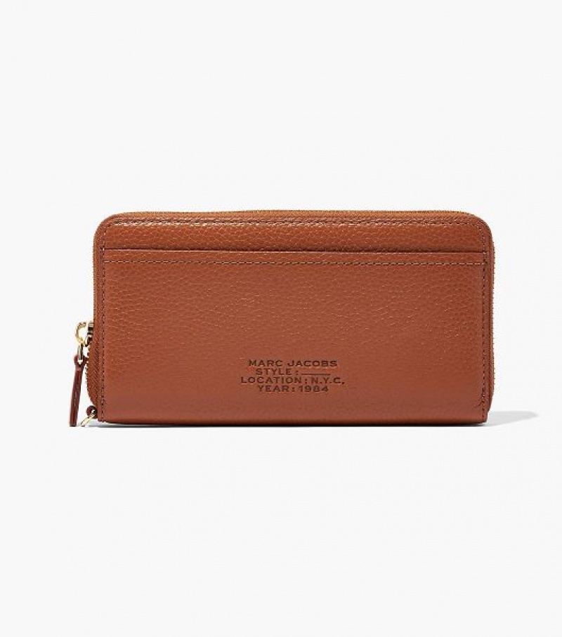 Argan Oil Marc Jacobs The Leather Continental Women's Wallets | 27356PZQY