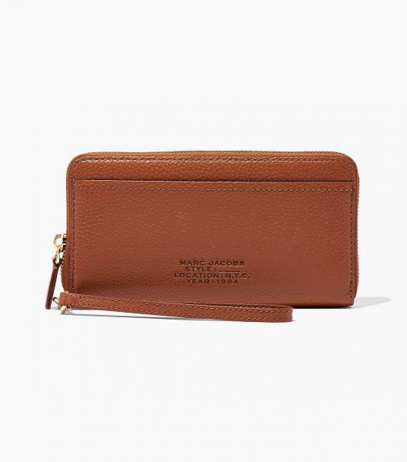 Argan Oil Marc Jacobs The Leather Continental Women\'s Wallets | 27356PZQY