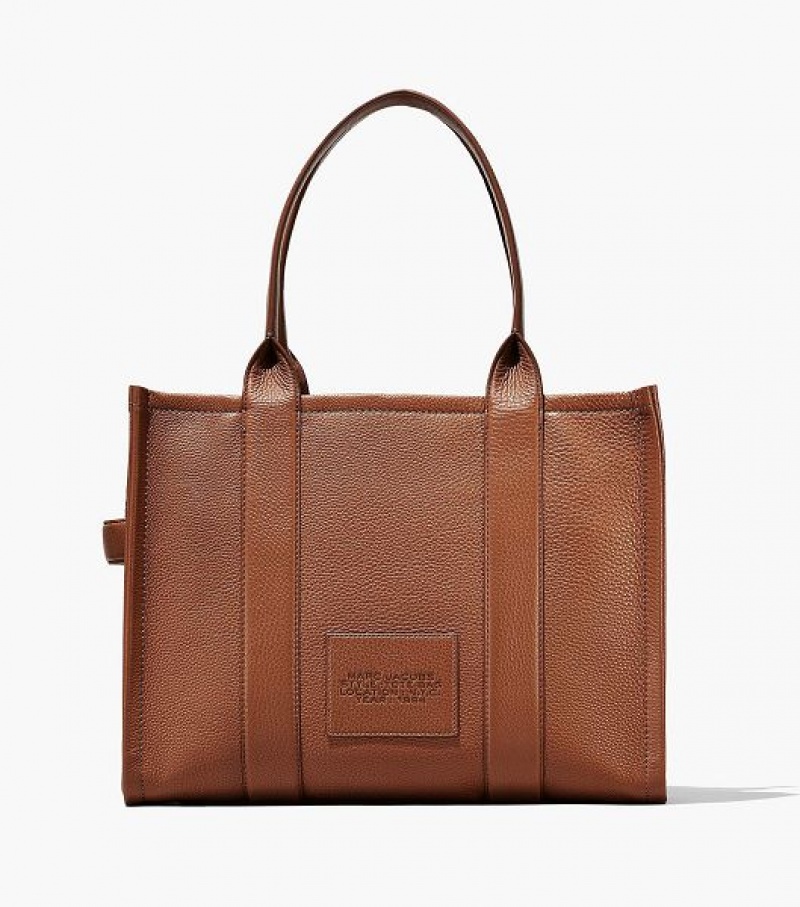 Argan Oil Marc Jacobs The Leather Large Women's Tote Bags | 58203AINF