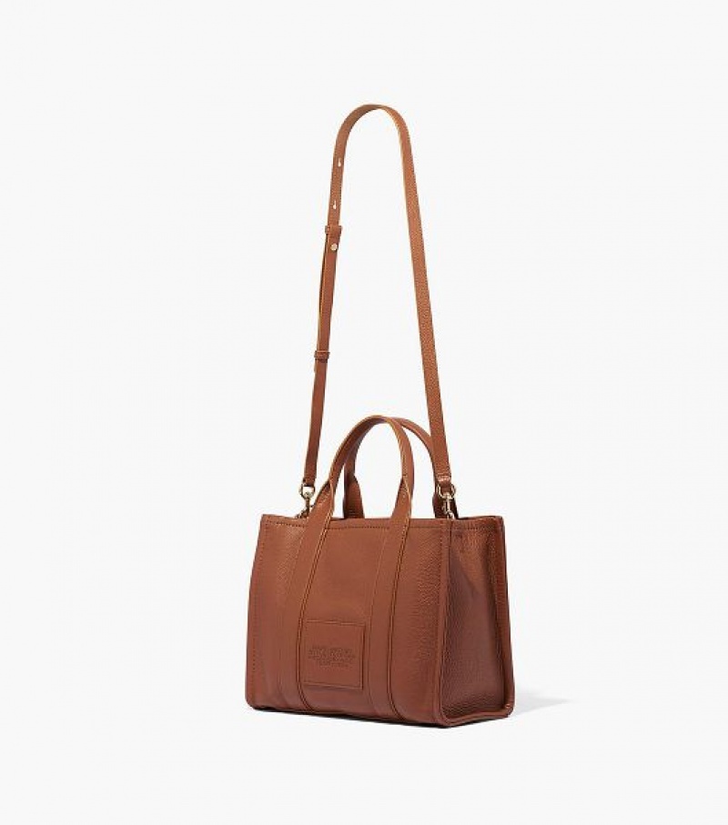 Argan Oil Marc Jacobs The Leather Medium Women's Tote Bags | 69784DLXF