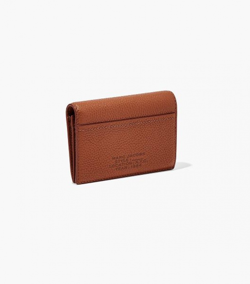 Argan Oil Marc Jacobs The Leather Small Bifold Women's Wallets | 39024TSYF