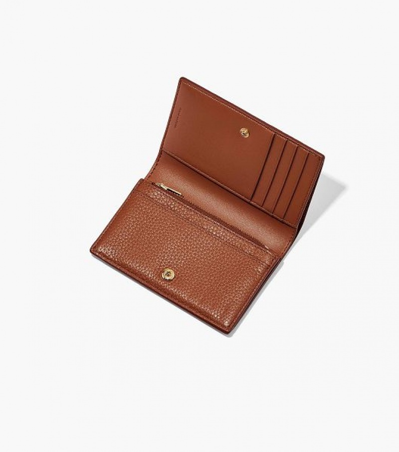 Argan Oil Marc Jacobs The Leather Small Bifold Women's Wallets | 39024TSYF