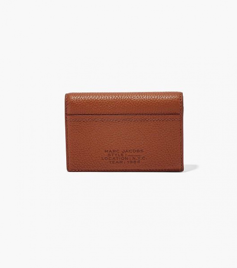 Argan Oil Marc Jacobs The Leather Small Bifold Women\'s Wallets | 39024TSYF